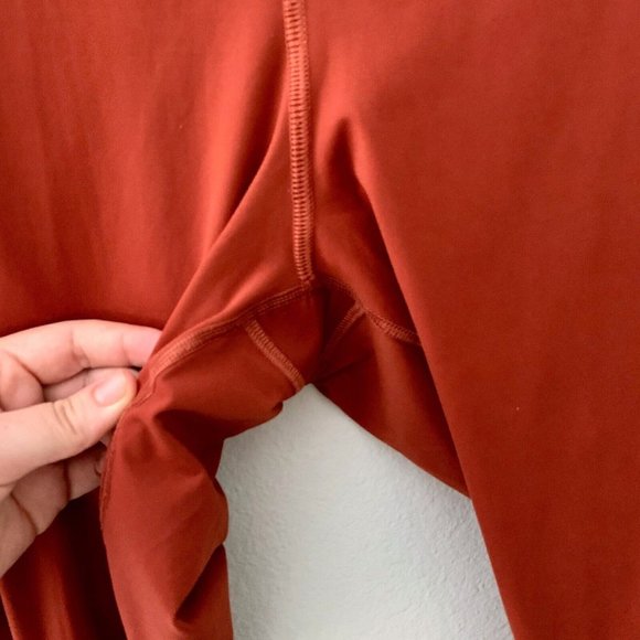 Everlane The Perform Legging Brandy Rose Red High Rise Size XL - Picture 5 of 7